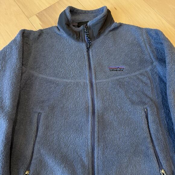 Patagonia R2 Fleece Jacket Women's Large Blue Purple Full Zip Outerwear - Picture 3 of 9